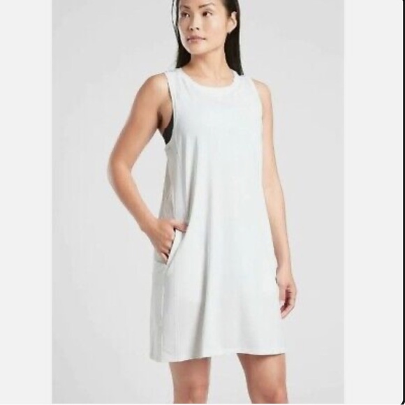 Athleta Pacifica Illume Athletic Dress In White - Picture 1 of 15